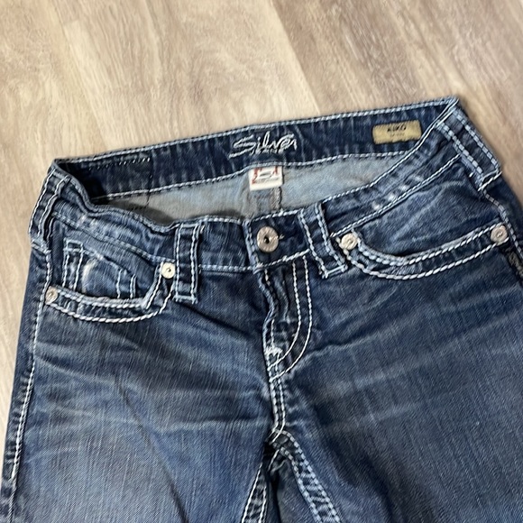 Silver Aiko Distressed Skinny Jeans - Picture 3 of 12